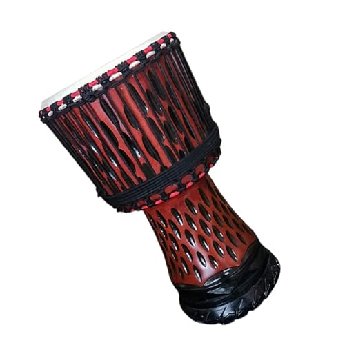 Bühnenaufführung Für Erwachsene, 13 Zoll Große Afrikanische Trommel Aus Ziegenleder, Indonesische Afrikanische Trommel Afrikanische Trommel Instrument (Color : J) von IHNXIOFEI