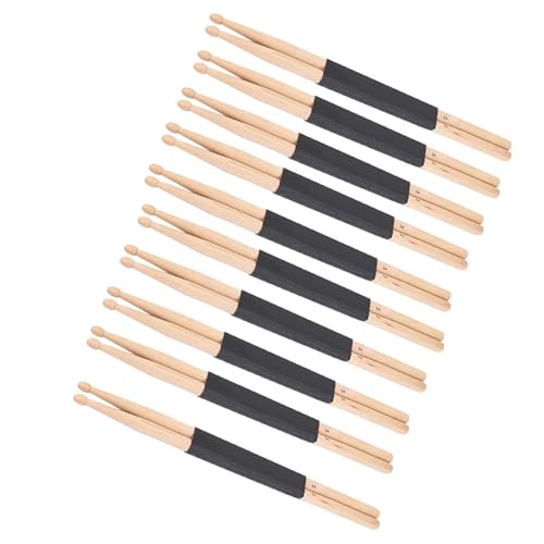Jazz-Drumsticks Aus Walnussholz Mit Gleichbleibendem Gewicht Und Gleichbleibender Tonhöhe. Jazz-Drumsticks Für Akustische/elektronische Trommeln Schlagzeug Sticks Set (Color : 5A, Size : 10 Pairs) von IHNXIOFEI