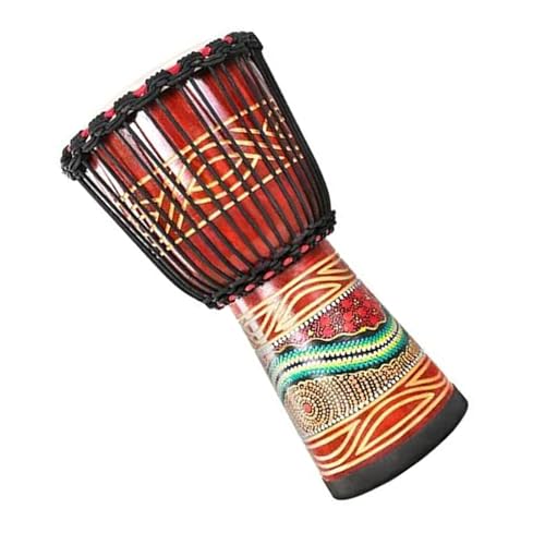 Standard-10-Zoll-Schaffell-Trommelfell Aus Mahagoni Für Afrikanische Trommel, Anfänger, Professionelle Percussion Afrikanische Trommel Instrument (Color : D) von IHNXIOFEI