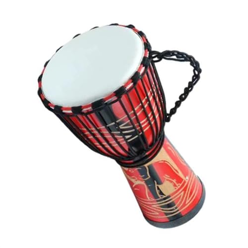 Standard 12 Zoll Holz Djembe Trommel Percussion Afrikanische Trommel Erwachsene Handtrommel Instrument Afrikanische Trommel Instrument (Color : B) von IHNXIOFEI