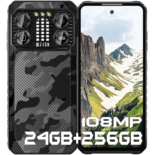 IIIF150 B2 Pro Outdoor Smartphone 10000mAh, Android 13 Outdoor Handy Ohne Vertrag, 24GB+256GB (1TB TF) Baustellenhandy, 108MP+24MP Nachtsicht, 120Hz 6.78" FHD+, G99/ IP68/69K /Dual SIM 4G/NFC/OTG von IIIF150