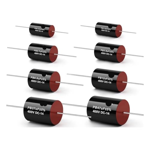 2Pcs MKP Series Audiophile Frequency-Divided Audio Capacitor Divider 400V 0.1uF-47uF Speaker Audio IINKUEYK(1.0UF 400V) von IINKUEYK