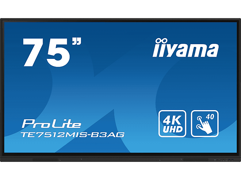 IIYAMA ProLite TE7512MIS-B3AG Interaktiver Touch Monitor, Schwarz IIYAMA ProLite TE7512MIS-B3AG Interaktiver Touch Monitor, Schwarz von IIYAMA