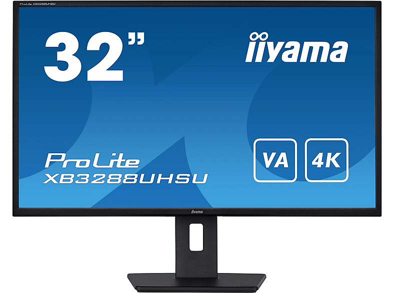 IIYAMA ProLite XB3288UHSU-B5 31,5 Zoll UHD 4K Business Monitor (3 ms Reaktionszeit, 60 Hz) von IIYAMA