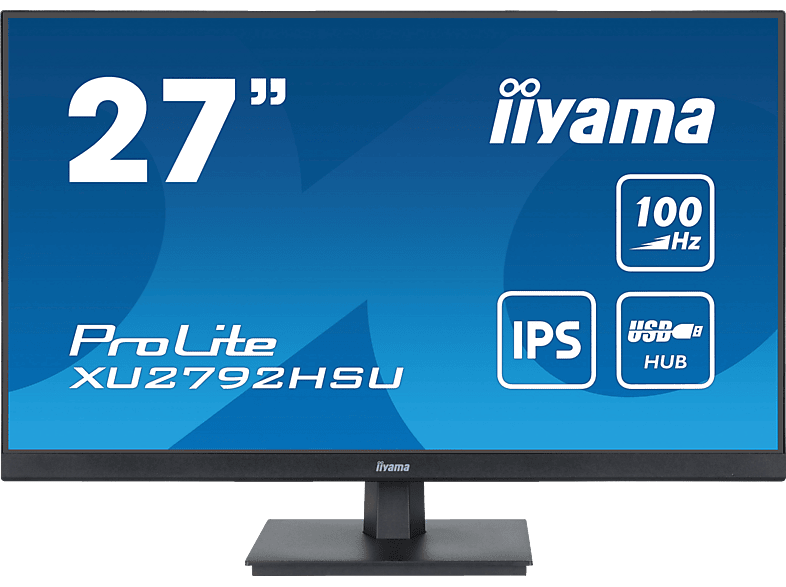 IIYAMA ProLite XU2792HSU-B6 27 Zoll Full-HD Business Monitor (0,4 ms Reaktionszeit von IIYAMA