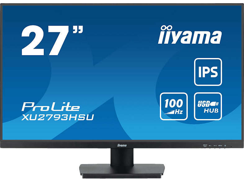 IIYAMA ProLite XU2793HSU-B6 27 Zoll Full-HD Business Monitor (1 ms Reaktionszeit, 100 Hz) von IIYAMA