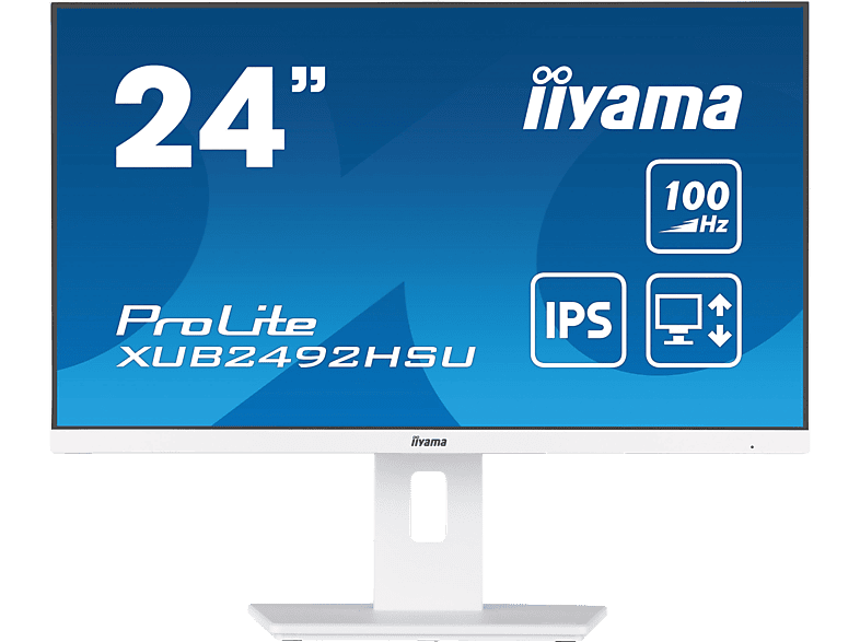 IIYAMA ProLite XUB2492HSU-W6 23,8 Zoll Full-HD Business Monitor (0,4 ms Reaktionszeit, 100 Hz) von IIYAMA