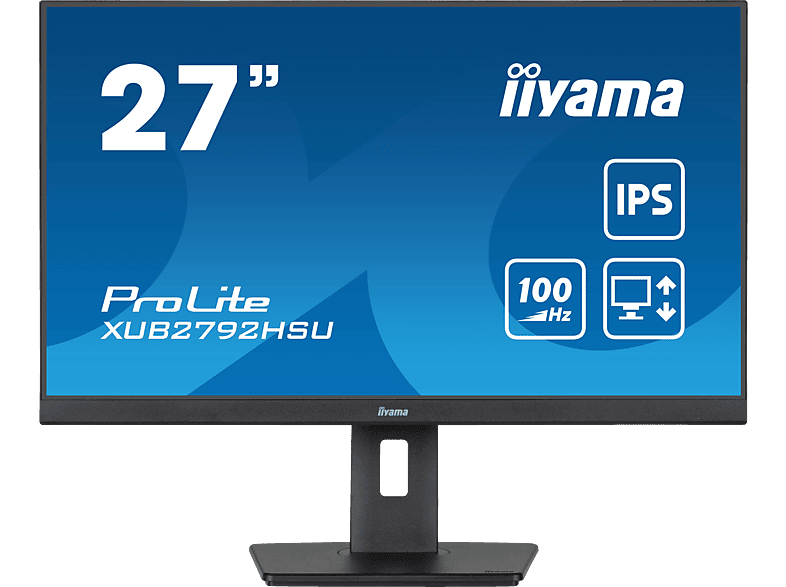 IIYAMA ProLite XUB2792HSU-B6 27 Zoll Full-HD Business Monitor (0,4 ms Reaktionszeit, 100 Hz) von IIYAMA