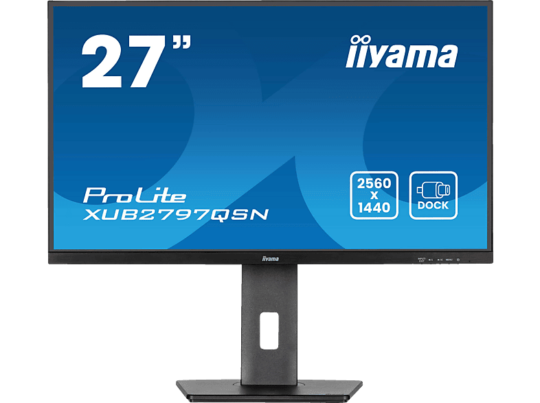 IIYAMA ProLite XUB2797QSN-B2 27 Zoll QHD Business Monitor (1 ms Reaktionszeit, 100 Hz) von IIYAMA