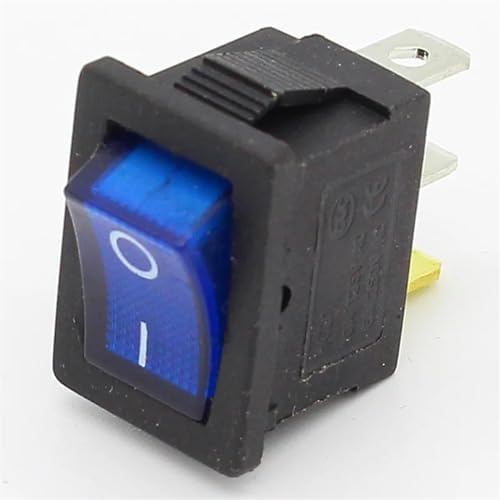 1 Stück Mini 3 Pin Dashboard On Off Position Rocker Switch Illuminated Spst With Light (Color : Blue) von IJEKINNE