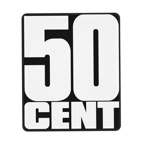 IJHRSFDST 50 Rapper Cent Gummi-Mauspad - rutschfeste Kantenverriegelung Gaming-Matte, Rap-Musik-Themen-Schreibtischzubehör für Büro & Zuhause, 17,8 x 21,8 cm IJHRSFDST 50 Rapper Cent Gummi-Mauspad - rutschfeste Kantenverriegelung Gaming-Matte, Rap-Musik-Themen-Schreibtischzubehör für Büro & Zuhause, 17,8 x 21,8 cm von IJHRSFDST