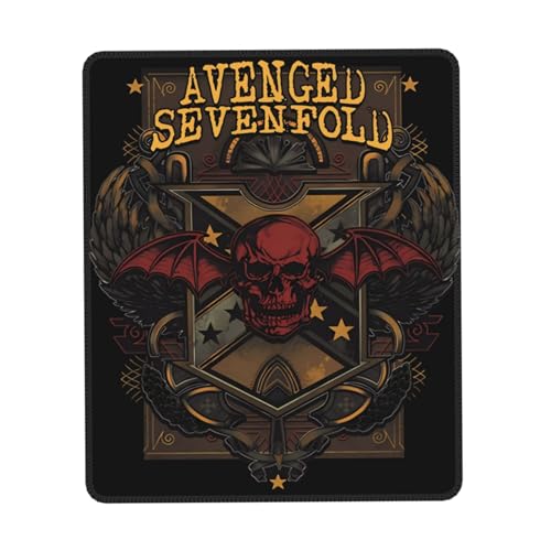 IJHRSFDST Avenged Mauspad mit Metallband, 7-fach gefaltet, rutschfest, Vintage-Rockband-Grafik-Mauspad, Bürospiel, E-Sport-Pad, Fan-Geschenk, 17,8 x 21,8 cm IJHRSFDST Avenged Mauspad mit Metallband, 7-fach gefaltet, rutschfest, Vintage-Rockband-Grafik-Mauspad, Bürospiel, E-Sport-Pad, Fan-Geschenk, 17,8 x 21,8 cm von IJHRSFDST