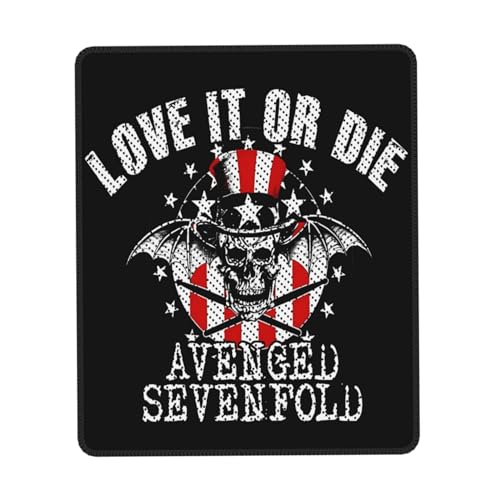 IJHRSFDST Avenged Mauspad mit Metallband, 7-fach gefaltet, rutschfest, Vintage-Rockband-Grafik-Mauspad, Bürospiel, E-Sport-Pad, Fan-Geschenk, 17,8 x 21,8 cm IJHRSFDST Avenged Mauspad mit Metallband, 7-fach gefaltet, rutschfest, Vintage-Rockband-Grafik-Mauspad, Bürospiel, E-Sport-Pad, Fan-Geschenk, 17,8 x 21,8 cm von IJHRSFDST
