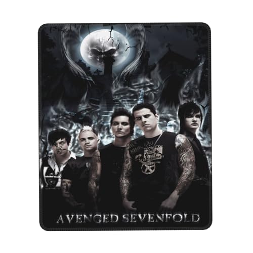IJHRSFDST Avenged Mauspad mit Metallband, 7-fach gefaltet, rutschfest, Vintage-Rockband-Grafik-Mauspad, Bürospiel, E-Sport-Pad, Fan-Geschenk, 20,1 x 24,1 cm IJHRSFDST Avenged Mauspad mit Metallband, 7-fach gefaltet, rutschfest, Vintage-Rockband-Grafik-Mauspad, Bürospiel, E-Sport-Pad, Fan-Geschenk, 20,1 x 24,1 cm von IJHRSFDST