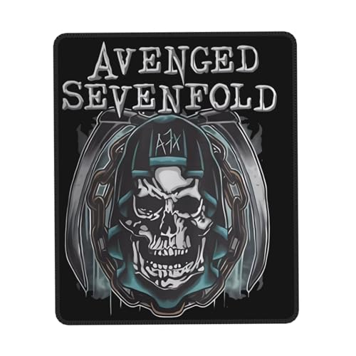 IJHRSFDST Avenged Mauspad mit Metallband, 7-fach gefaltet, rutschfest, Vintage-Rockband-Grafik-Mauspad, Bürospiel, E-Sport-Pad, Fan-Geschenk, 20,1 x 24,1 cm IJHRSFDST Avenged Mauspad mit Metallband, 7-fach gefaltet, rutschfest, Vintage-Rockband-Grafik-Mauspad, Bürospiel, E-Sport-Pad, Fan-Geschenk, 20,1 x 24,1 cm von IJHRSFDST