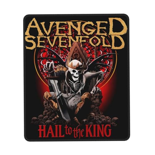 IJHRSFDST Avenged Mauspad mit Metallband, 7-fach gefaltet, rutschfest, Vintage-Rockband-Grafik-Mauspad, Bürospiel, E-Sport-Pad, Fan-Geschenk, 21,1 x 26,2 cm IJHRSFDST Avenged Mauspad mit Metallband, 7-fach gefaltet, rutschfest, Vintage-Rockband-Grafik-Mauspad, Bürospiel, E-Sport-Pad, Fan-Geschenk, 21,1 x 26,2 cm von IJHRSFDST