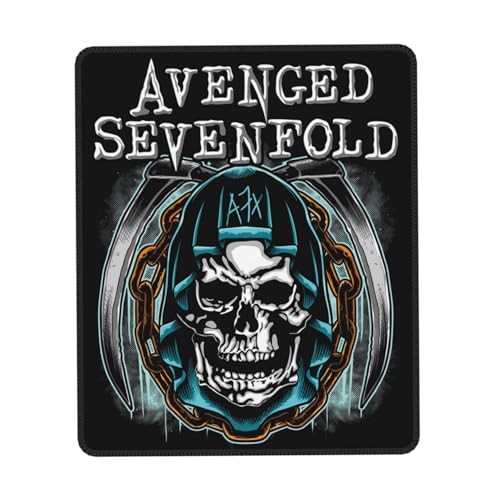 IJHRSFDST Avenged Mauspad mit Metallband, 7-fach gefaltet, rutschfest, Vintage-Rockband-Grafik-Mauspad, Bürospiel, E-Sport-Pad, Fan-Geschenk, 21,1 x 26,2 cm IJHRSFDST Avenged Mauspad mit Metallband, 7-fach gefaltet, rutschfest, Vintage-Rockband-Grafik-Mauspad, Bürospiel, E-Sport-Pad, Fan-Geschenk, 21,1 x 26,2 cm von IJHRSFDST