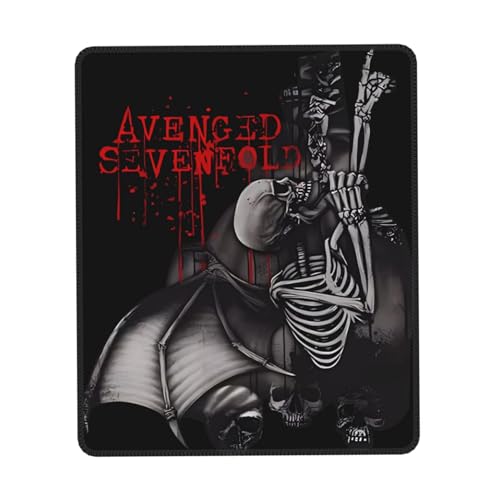 IJHRSFDST Avenged Mauspad mit Metallband, 7-fach gefaltet, rutschfest, Vintage-Rockband-Grafik-Mauspad, Bürospiel, E-Sport-Pad, Fan-Geschenk, 25,4 x 30,5 cm IJHRSFDST Avenged Mauspad mit Metallband, 7-fach gefaltet, rutschfest, Vintage-Rockband-Grafik-Mauspad, Bürospiel, E-Sport-Pad, Fan-Geschenk, 25,4 x 30,5 cm von IJHRSFDST
