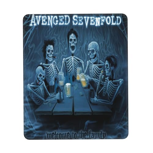 IJHRSFDST Avenged Mauspad mit Metallband, 7-fach gefaltet, rutschfest, Vintage-Rockband-Grafik-Mauspad, Bürospiel, E-Sport-Pad, Fan-Geschenk, 25,4 x 30,5 cm IJHRSFDST Avenged Mauspad mit Metallband, 7-fach gefaltet, rutschfest, Vintage-Rockband-Grafik-Mauspad, Bürospiel, E-Sport-Pad, Fan-Geschenk, 25,4 x 30,5 cm von IJHRSFDST