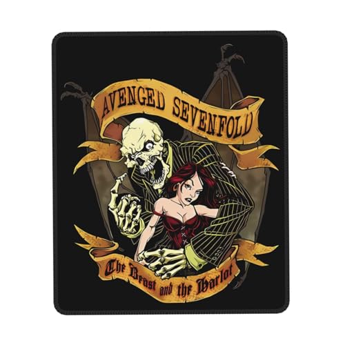IJHRSFDST Avenged Mauspad mit Metallband, 7-fach gefaltet, rutschfest, Vintage-Rockband-Grafik-Mauspad, Bürospiel, E-Sport-Pad, Fan-Geschenk, 25,4 x 30,5 cm IJHRSFDST Avenged Mauspad mit Metallband, 7-fach gefaltet, rutschfest, Vintage-Rockband-Grafik-Mauspad, Bürospiel, E-Sport-Pad, Fan-Geschenk, 25,4 x 30,5 cm von IJHRSFDST