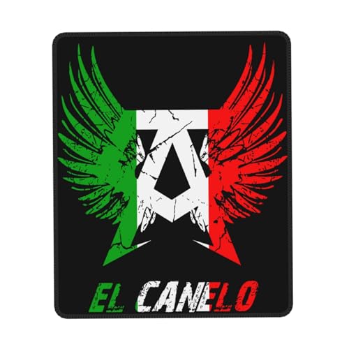 IJHRSFDST Canelo Boxer Alvarez Mauspad, rutschfeste Gummiunterseite, genähtes Box-Themen-Zubehör, Geschenke für Büro und Gamer, 17,8 x 21,8 cm IJHRSFDST Canelo Boxer Alvarez Mauspad, rutschfeste Gummiunterseite, genähtes Box-Themen-Zubehör, Geschenke für Büro und Gamer, 17,8 x 21,8 cm von IJHRSFDST