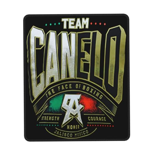 IJHRSFDST Canelo Boxer Alvarez Mauspad, rutschfeste Gummiunterseite, genähtes Box-Themen-Zubehör, Geschenke für Büro und Gamer, 20,1 x 24,1 cm IJHRSFDST Canelo Boxer Alvarez Mauspad, rutschfeste Gummiunterseite, genähtes Box-Themen-Zubehör, Geschenke für Büro und Gamer, 20,1 x 24,1 cm von IJHRSFDST
