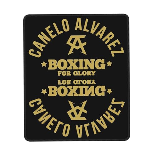 IJHRSFDST Canelo Boxer Alvarez Mauspad, rutschfeste Gummiunterseite, genähtes Box-Themen-Zubehör, Geschenke für Büro und Gamer, 21,1 x 26,2 cm IJHRSFDST Canelo Boxer Alvarez Mauspad, rutschfeste Gummiunterseite, genähtes Box-Themen-Zubehör, Geschenke für Büro und Gamer, 21,1 x 26,2 cm von IJHRSFDST