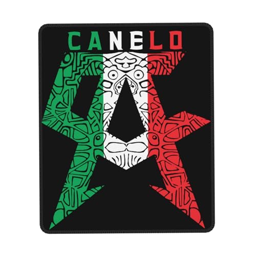 IJHRSFDST Canelo Boxer Alvarez Mauspad, rutschfeste Gummiunterseite, genähtes Box-Themen-Zubehör, Geschenke für Büro und Gamer, 25,4 x 30,5 cm IJHRSFDST Canelo Boxer Alvarez Mauspad, rutschfeste Gummiunterseite, genähtes Box-Themen-Zubehör, Geschenke für Büro und Gamer, 25,4 x 30,5 cm von IJHRSFDST