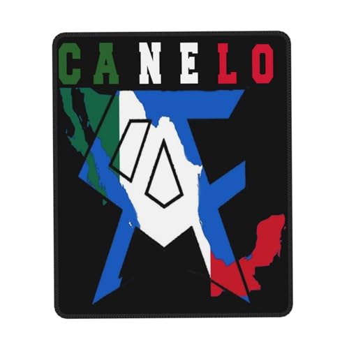 IJHRSFDST Canelo Boxer Alvarez Mauspad, rutschfeste Gummiunterseite, genähtes Box-Themen-Zubehör, Geschenke für Büro und Gamer, 25,4 x 30,5 cm IJHRSFDST Canelo Boxer Alvarez Mauspad, rutschfeste Gummiunterseite, genähtes Box-Themen-Zubehör, Geschenke für Büro und Gamer, 25,4 x 30,5 cm von IJHRSFDST