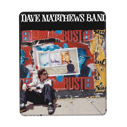 IJHRSFDST Dave Rock Band Matthews Gummi-Mauspad – rutschfeste Gaming-Matte mit Kantenverriegelung, Rap-Musik-Thema, Schreibtischzubehör für Büro und Zuhause, 17,8 x 21,8 cm IJHRSFDST Dave Rock Band Matthews Gummi-Mauspad – rutschfeste Gaming-Matte mit Kantenverriegelung, Rap-Musik-Thema, Schreibtischzubehör für Büro und Zuhause, 17,8 x 21,8 cm von IJHRSFDST