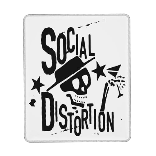 IJHRSFDST Social Rock Iś-tor*tioň Mauspad mit Gummischlosskante, rutschfest, Vintage-Rockband-Grafik-Mauspad, Bürospiel, E-Sport-Pad, Fan-Geschenk, 20,1 x 24,1 cm IJHRSFDST Social Rock Iś-tor*tioň Mauspad mit Gummischlosskante, rutschfest, Vintage-Rockband-Grafik-Mauspad, Bürospiel, E-Sport-Pad, Fan-Geschenk, 20,1 x 24,1 cm von IJHRSFDST