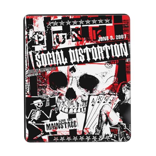 IJHRSFDST Social Rock Iś-tor*tioň Mauspad mit Gummischlosskante, rutschfest, Vintage-Rockband-Grafik-Mauspad, Bürospiel, E-Sport-Pad, Fan-Geschenk, 20,1 x 24,1 cm IJHRSFDST Social Rock Iś-tor*tioň Mauspad mit Gummischlosskante, rutschfest, Vintage-Rockband-Grafik-Mauspad, Bürospiel, E-Sport-Pad, Fan-Geschenk, 20,1 x 24,1 cm von IJHRSFDST