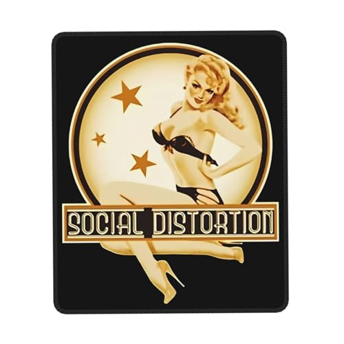 IJHRSFDST Social Rock Iś-tor*tioň Mauspad mit Gummischlosskante, rutschfest, Vintage-Rockband-Grafik-Mauspad, Bürospiel, E-Sport-Pad, Fan-Geschenk, 20,1 x 24,1 cm IJHRSFDST Social Rock Iś-tor*tioň Mauspad mit Gummischlosskante, rutschfest, Vintage-Rockband-Grafik-Mauspad, Bürospiel, E-Sport-Pad, Fan-Geschenk, 20,1 x 24,1 cm von IJHRSFDST