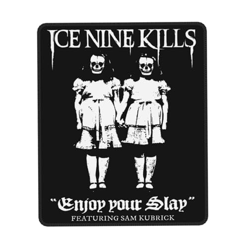 Mousepad Nine-9 Kills Music Band Multi-Size Rubber Edge Mauspad – Gaming- oder Schreibtischunterlage, individuelles Band-Design für Fans von Metal und Horror, 17,8 x 21,8 cm von IJHRSFDST