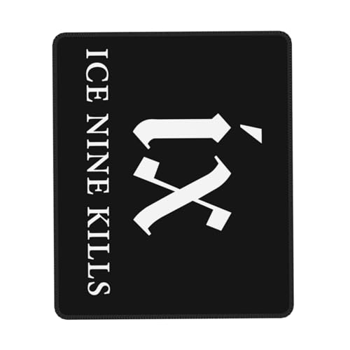 Mousepad Nine-9 Kills Music Band Multi-Size Rubber Edge Mauspad – Gaming- oder Schreibtischunterlage, individuelles Band-Design für Fans von Metal und Horror, 17,8 x 21,8 cm von IJHRSFDST