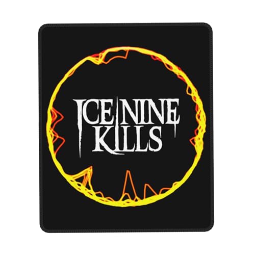 Mousepad Nine-9 Kills Music Band Multi-Size Rubber Edge Mauspad – Gaming- oder Schreibtischunterlage, individuelles Band-Design für Fans von Metal und Horror, 17,8 x 21,8 cm von IJHRSFDST