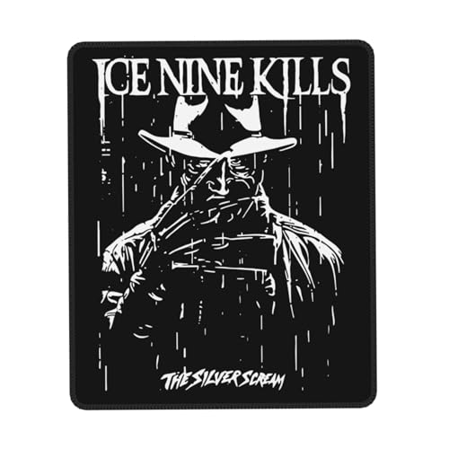 Mousepad Nine-9 Kills Music Band Multi-Size Rubber Edge Mauspad – Gaming- oder Schreibtischunterlage, individuelles Band-Design für Fans von Metal und Horror, 21,1 x 26,2 cm von IJHRSFDST