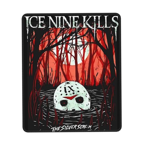 Mousepad Nine-9 Kills Music Band Multi-Size Rubber Edge Mauspad – Gaming- oder Schreibtischunterlage, individuelles Band-Design für Fans von Metal und Horror, 25,4 x 30,5 cm von IJHRSFDST