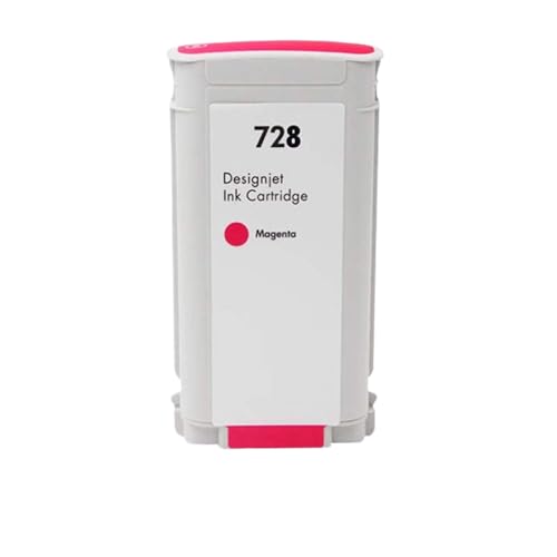 IJOSADON Kompatible magnetische Tintenpatrone Set 300 ml 130 ml Kompatibel mit 728 Kompatibel mit Designjet T730 T830 Tintenstrahldrucker(130ml M) von IJOSADON