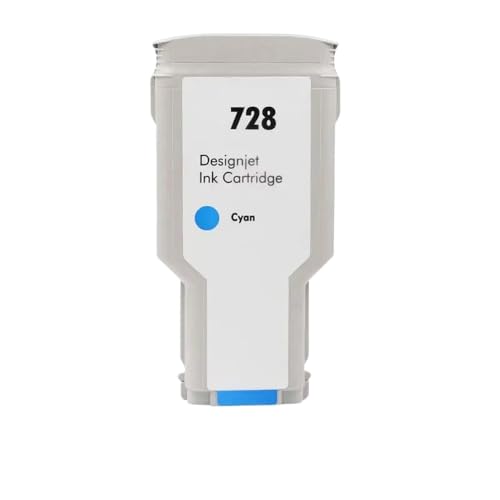 IJOSADON Kompatible magnetische Tintenpatrone Set 300 ml 130 ml Kompatibel mit 728 Kompatibel mit Designjet T730 T830 Tintenstrahldrucker(300ml C) von IJOSADON