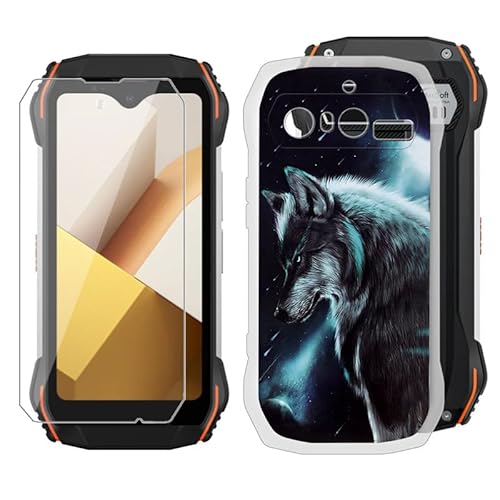 IJTYHF Hülle für Blackview N6000 (4.30 Zoll) Cover Cases Silikon Weich TPU Handyhülle Protector Hüllen Transparent Bumper + Displayschutzfolie Gehärteter Film -vermissen von IJTYHF