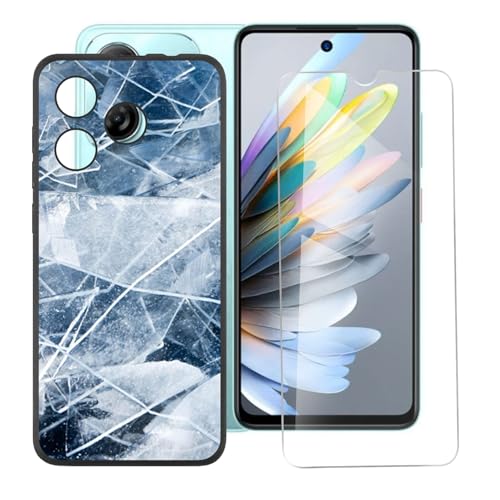 IJTYHF Hülle für zte Blade a75 4G (6.60 Zoll) Handyhülle Silikon Cases Weich Phone Case TPU Cover Protector Hüllen Black Bumper + Displayschutzfolie Gehärteter Film -sorglos von IJTYHF