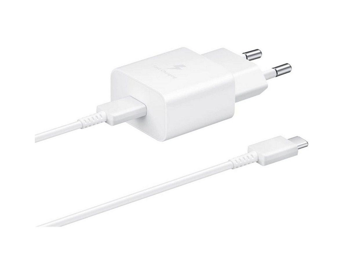 IK-Handelsgruppe EP-T1510 Ladegerät + Ladekabel für Samsung, Smartphone-Ladegerät (USB Typ-C Stecker, Netzteil 15 Watt, Schnellladefunktion, 1 m) von IK-Handelsgruppe