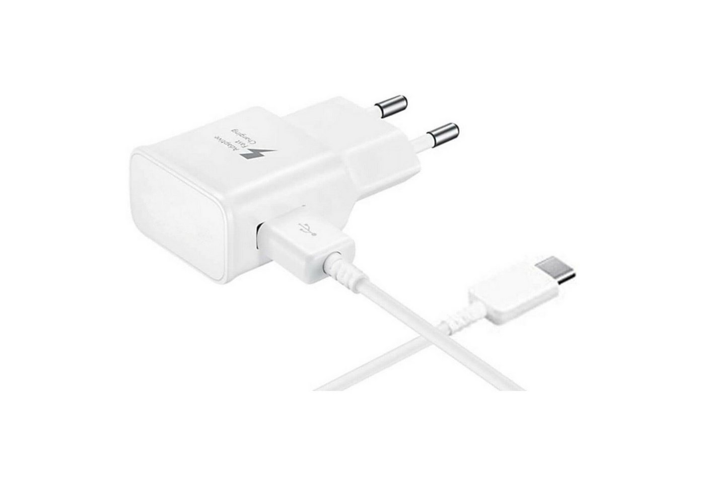 IK-Handelsgruppe EP-TA20EBENGEU Ladegerät + Ladekabel für Samsung, Smartphone-Ladegerät (Netzteil 15 Watt, Schnelladefunktion, 1,2 m, USB Typ-C Stecker) von IK-Handelsgruppe