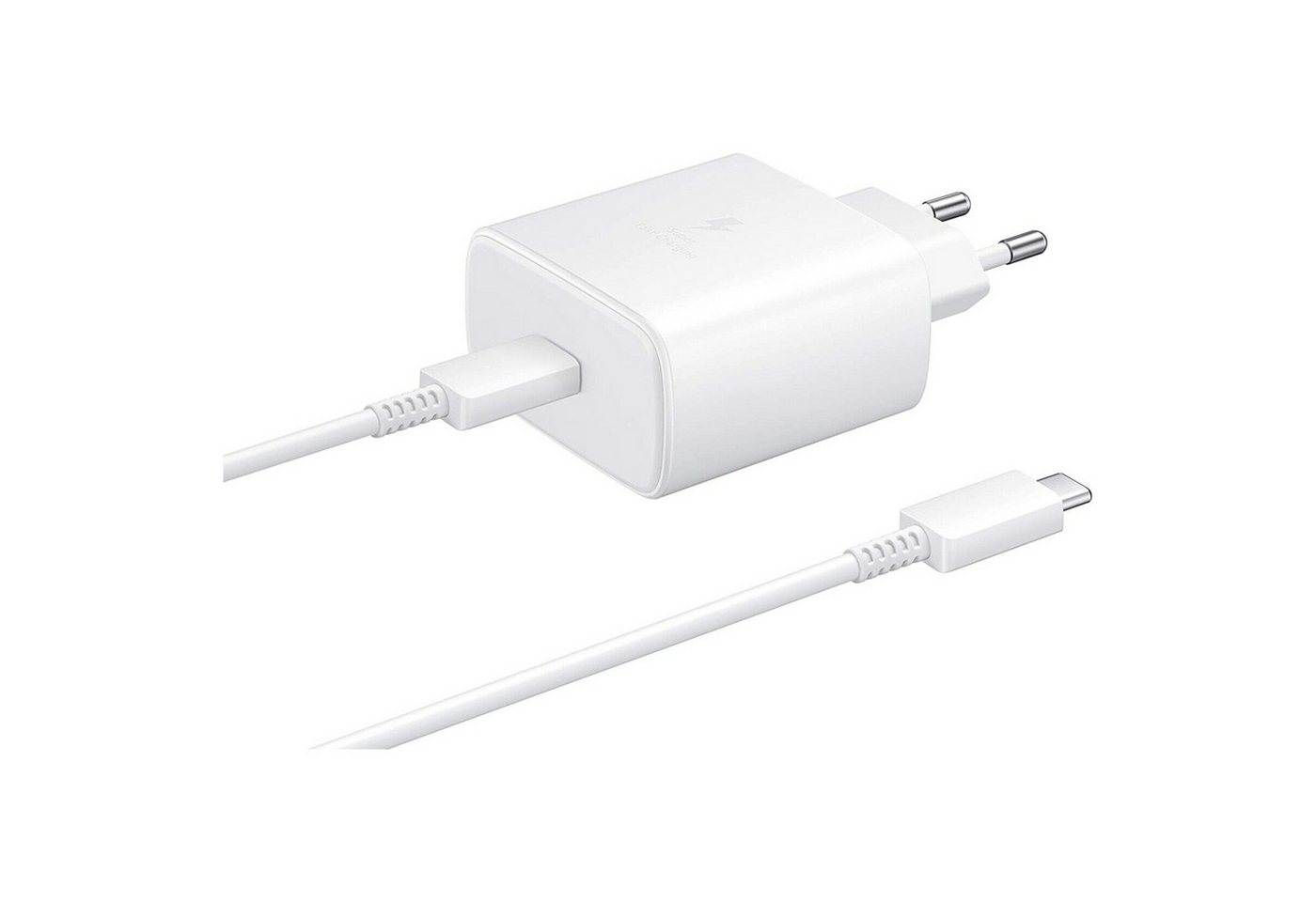 IK-Handelsgruppe EP-TA845 Ladegerät + Ladekabel für Samsung, Smartphone-Ladegerät (Netzteil 45 Watt, Schnellladefunktion, 1 m, USB Typ-C Stecker) von IK-Handelsgruppe