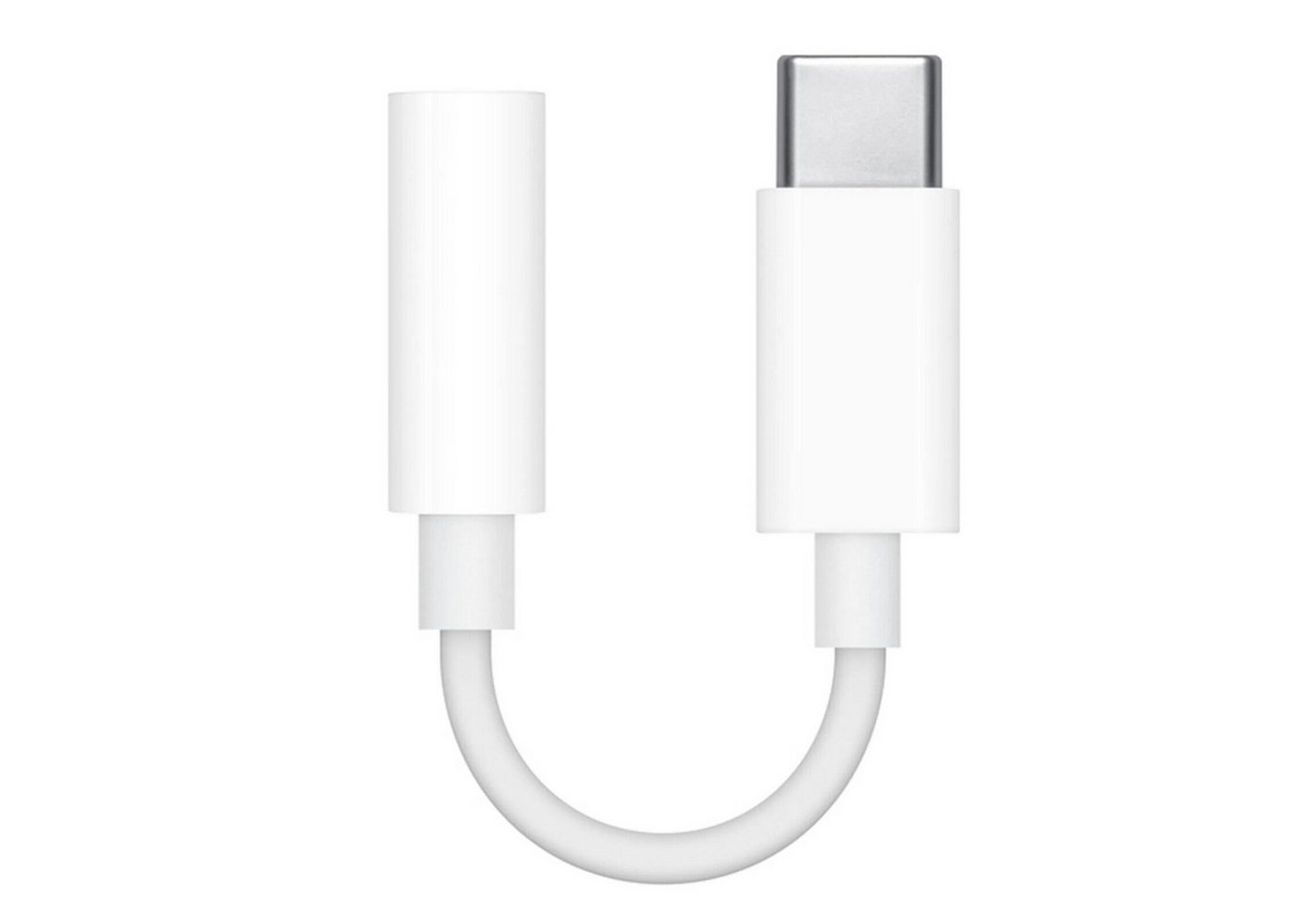 IK-Handelsgruppe Jack Adapter für Apple, Audio-Adapter 3,5-mm-Klinke zu USB-C, Kabellänge sehr kurz, Weiß von IK-Handelsgruppe