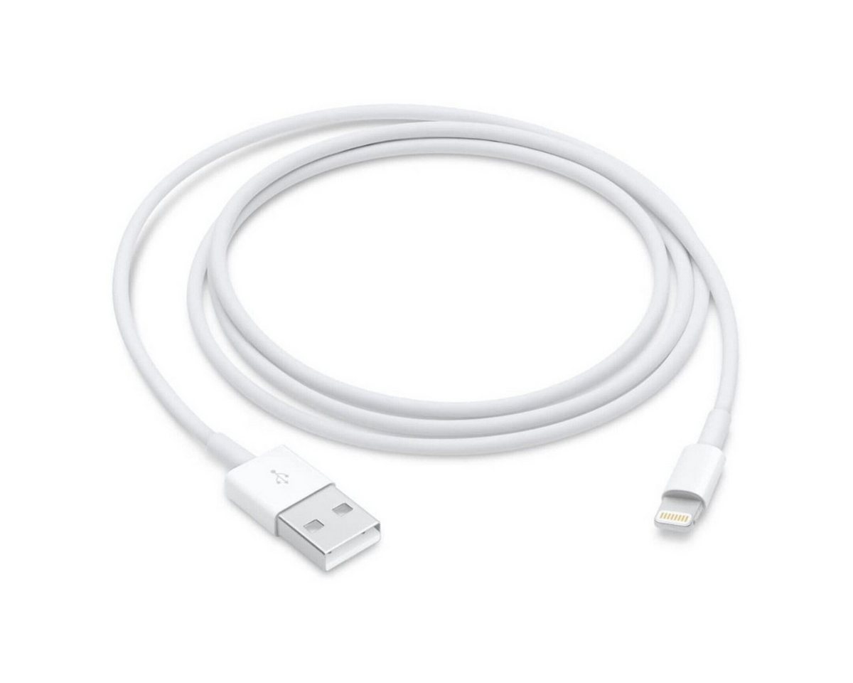 IK-Handelsgruppe Ladekabel für Apple, Smartphone-Kabel, Lightning, USB Typ A, USB Type-A auf Lightning, Weiß, Kabellänge 1 Meter von IK-Handelsgruppe