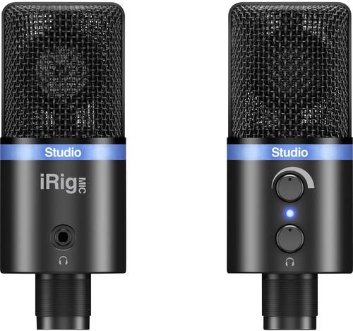 IK Multimedia IRIG MIC STUDIO BLACK USB-Studiomikrofon Kabelgebunden inkl. Klammer, Standfuß, Metal von IK Multimedia