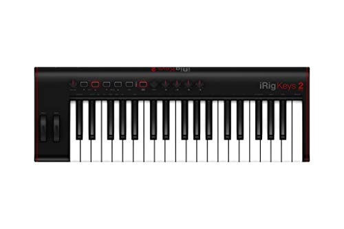 IK Multimedia iRig Keys 2 Pro - Universell einsatzbares MIDI Keyboard für iOS/Android, MAC und PC, schwarz von IK Multimedia