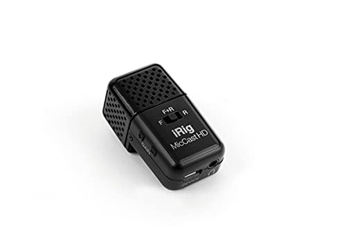 IK Multimedia iRig Mic Cast HD Ansteck Handymikrofon Uebertragungsart (Details):Kabelgebunden inkl., Schwarz von IK Multimedia